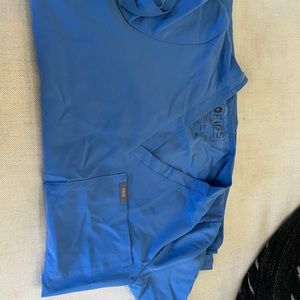 Catrina scrub top light blue xs